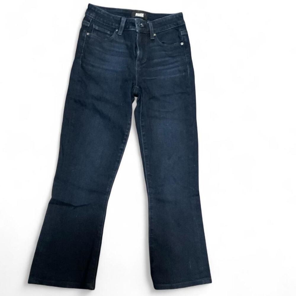 Paige shelby cropped flare jeans